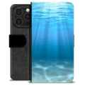 Étui Portefeuille Premium iPhone 16 Pro - Mer