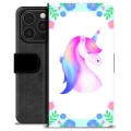 Étui Portefeuille Premium iPhone 16 Pro - Licorne