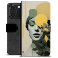 Étui Portefeuille Premium iPhone 16 Pro - Ambiance Vintage