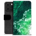 Étui Portefeuille Premium iPhone 16 Pro - Vagues