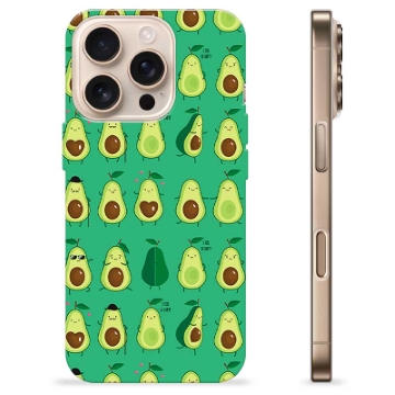 Coque iPhone 16 Pro en TPU - Avocado Pattern