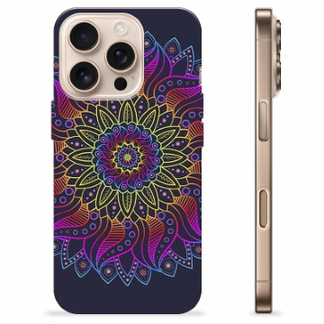 Coque iPhone 16 Pro en TPU - Mandala Coloré