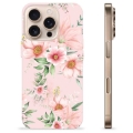 Coque iPhone 16 Pro en TPU - Fleurs à L'aquarelle