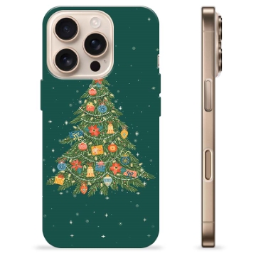 Coque iPhone 16 Pro en TPU - Sapin de Noël