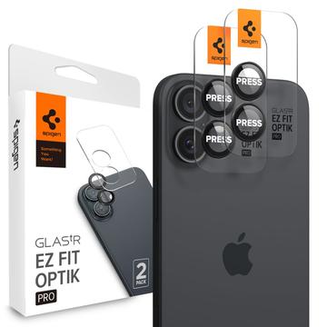 Protecteur d\'Objectif iPhone 16/16 Plus Spigen Glas.tR Ez Fit Optik Pro - Noir