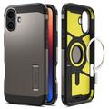 Coque iPhone 16 Spigen Tough Armor Mag - Métal Foncé