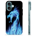 Coque iPhone 16 en TPU - Dragon Feu Bleu