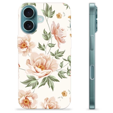 Coque iPhone 16 en TPU - Motif Floral