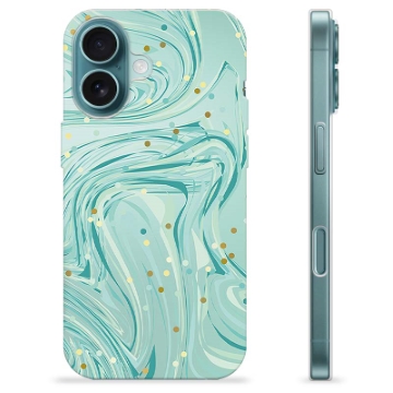 Coque iPhone 16 en TPU - Menthe Verte