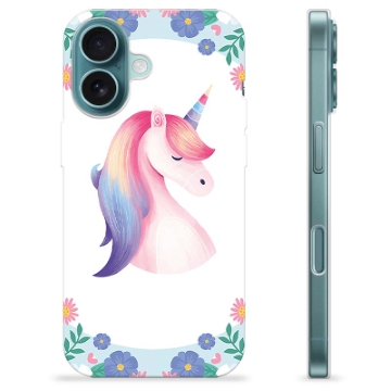 Coque iPhone 16 en TPU - Licorne