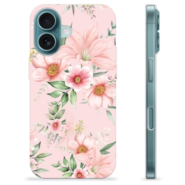 Coque iPhone 16 en TPU - Fleurs à L\'aquarelle