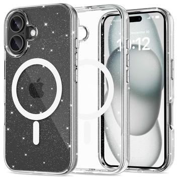 Coque Hybride iPhone 16 Tech-Protect Flexair Glitter Magnétique - Transparente