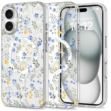 Coque iPhone 16 Tech-Protect MagMood - Compatible MagSafe - Fleurs de printemps