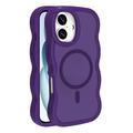 Coque hybride magnétique iPhone 16 bord d'onde - Violete