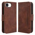 Étui portefeuille iPhone 16e Porte-Cartes - Marron