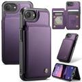 Étui Caseme C22 iPhone 16e/17e avec portefeuille de cartes protégé par RFID - Violet