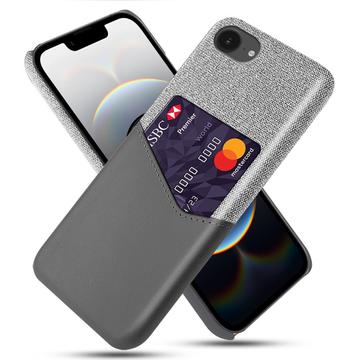 Coque iPhone 16e avec Porte-Cartes KSQ - Grise