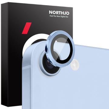 Kit de protection de l\'objectif de l\'appareil photo iPhone 16e Northjo - Bleu