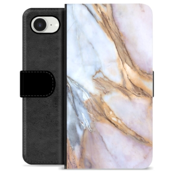 Étui Portefeuille Premium iPhone 16e - Marbre Élégant