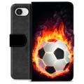 Étui Portefeuille Premium iPhone 16e - Ballon Enflammé