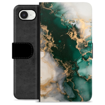 Étui Portefeuille Premium iPhone 16e - Marbre Jade