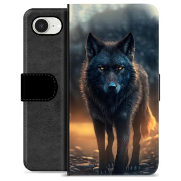 Étui Portefeuille Premium iPhone 16e - Loup