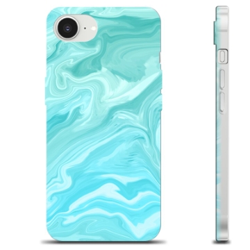 Coque iPhone 16e en TPU - Marbre Bleu
