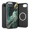 Coque MagSafe iPhone 16e/17e Tech-Protect Lamano - Aura verte