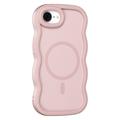 Coque hybride magnétique iPhone 16e bord d'onde - Rose