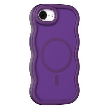 Coque hybride magnétique iPhone 16e bord d\'onde - Violete