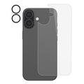 iPhone 17 2-en-1 Set Protecteur en verre trempé pour le dos et l'objectif de l'appareil photo - Clair