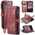 Étui Portefeuille iPhone Air Multifonctionnel Caseme C30 - Rouge
