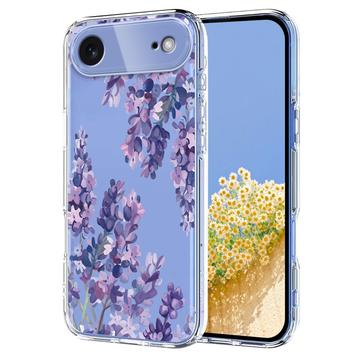 Coque iPhone 17 Air en TPU à motif floral - Glycine