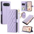 Étui iPhone Air portefeuille matelassé luxueux - Violet