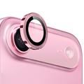 Kit de protection de l'objectif de l'appareil photo iPhone 17 Air Northjo - Rose