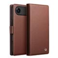 Étui en cuir détachable 2-en-1 iPhone Air Qialino - Compatible MagSafe - Marron