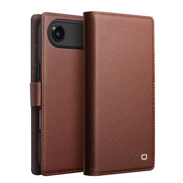 Étui en cuir détachable 2-en-1 iPhone Air Qialino - Compatible MagSafe - Marron
