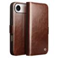 Etui Portefeuille iPhone Air en Cuir Qialino Classic - Dunkelbraun