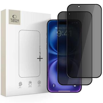 Protection d\'écran  iPhone 17 Air Tech-Protect Glass Spy+ Privacy - 2 Pcs. - Noir