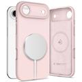Coque iPhone Air en silicone liquide Tech-Protect - Compatible MagSafe - Perle rose