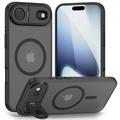 Coque iPhone 17 Air Tech-Protect MagStand MagSafe - Noir mat