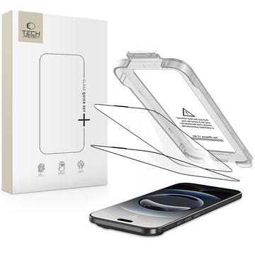 Protecteur d\'écran iPhone 17 Air Tech-Protect Quick Set+ 2-Pack - Clair