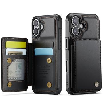 Étui Caseme C22 iPhone 17 avec portefeuille de cartes protégé par RFID - Noir