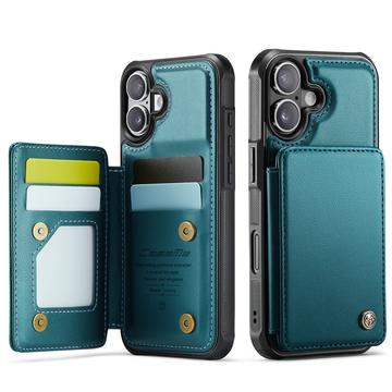 Étui Caseme C22 iPhone 17 avec portefeuille de cartes protégé par RFID - Vert