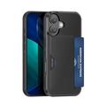 Coque iPhone 17 Dux Ducis Pocard avec porte-cartes - Noire