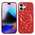 Coque iPhone 17 à paillettes électrolytiques - Compatible MagSafe - Rouge