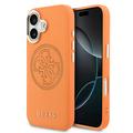 Coque iPhone 17 Guess Perforated 4G Logo - Compatible MagSafe - Orange