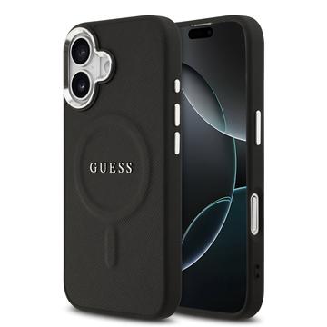 Coque Hybride iPhone 17 Guess Saffiano - Compatible MagSafe