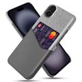 Coque iPhone 17 avec Porte-Cartes KSQ - Grise
