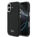 Coque iPhone 17 Lacoste Iconic Petit Pique Metal Logo - Compatible MagSafe - Noire